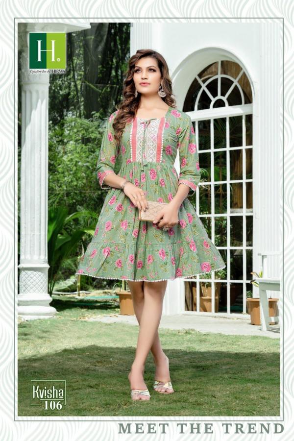 Hirwa Kvisha Cotton Cambric Designer Exclusive Kurti Collection
